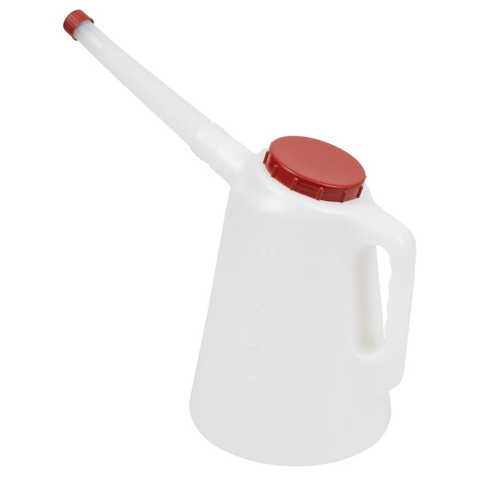 Sealey Oil Container with Flexible Spout 3L - Red Lid JDL3R Sealey - Town Tools 