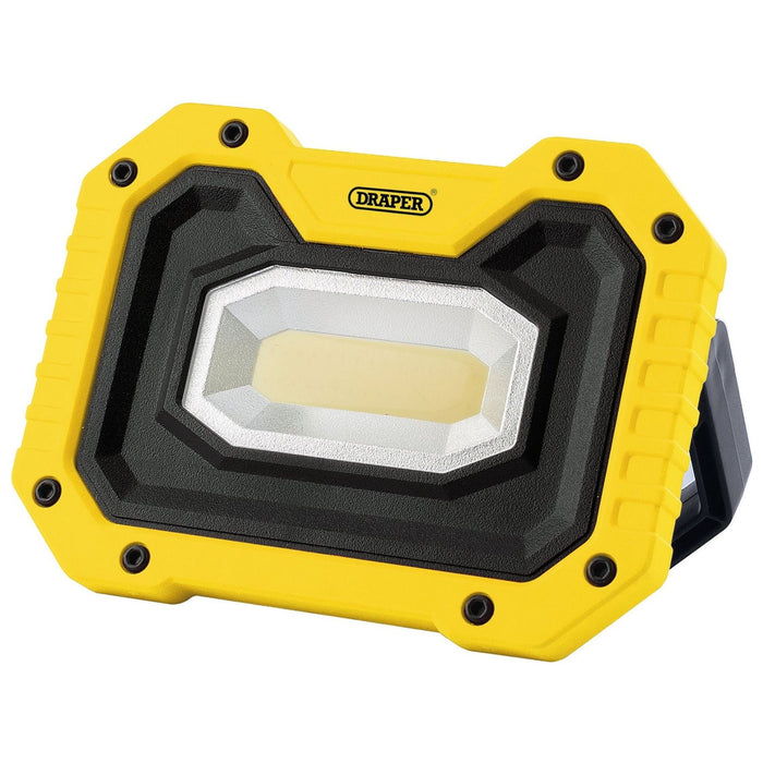 Draper COB LED Worklight, 5W, 500 Lumens, Yellow, 4 x AA Batteries Supplied Draper - Town Tools 