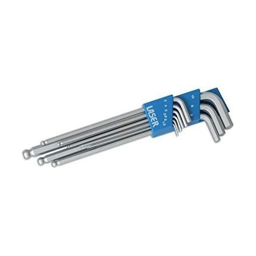 Laser Extra Long Ball End Hex Key Set 9pc 2220