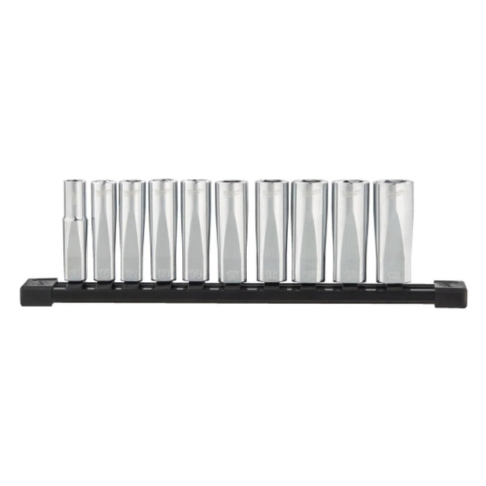 Milwaukee 4932492509 3/8 Inch Socket Spanner Insert Long Set Metric 10-Piece Milwaukee - Town Tools 