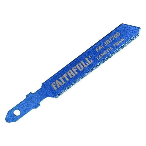 Faithfull Jigsaw Blade Diamond Grit 76mm Faithfull - Town Tools