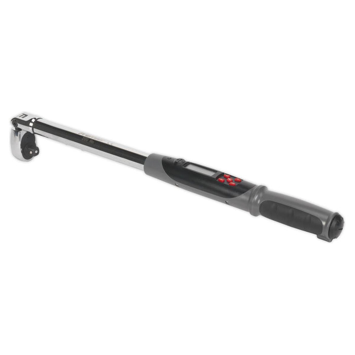 Sealey Angle Torque Wrench Flexi-Head Digital 1/2"Sq Drive 20-200Nm(14.7-147.5lb Sealey - Town Tools 