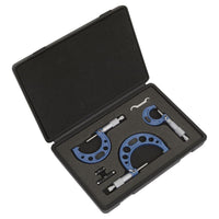 Sealey Micrometer Set 3pc Metric AK9651M