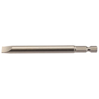 Draper Plain Slot Insert Bit, 8mm, 1/4" Hex, 100mm Long (Pack of 1) 64358