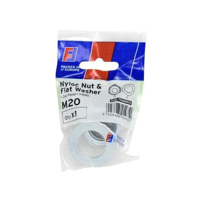 Forgefix Nyloc Nut & Washer M20 ForgePack 1 ForgeFix - Town Tools
