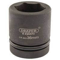 Draper Expert HI-TORQ 6 Point Impact Socket, 1" Sq. Dr., 36mm 05116