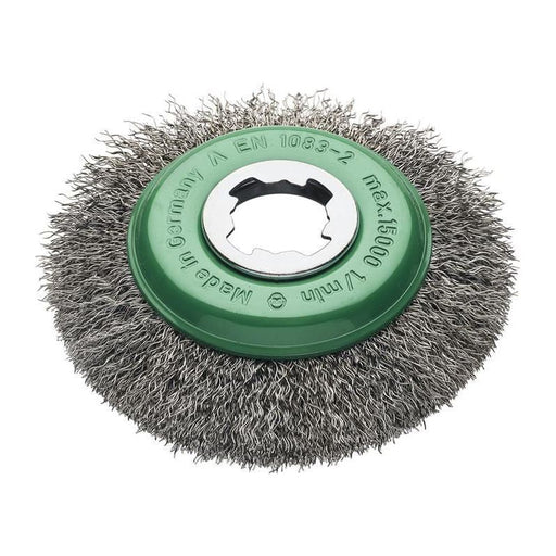 Lessmann X-Lock Crimp Stainless Steel Bevel Brush 115mm Non Spark Lessmann - Town Tools