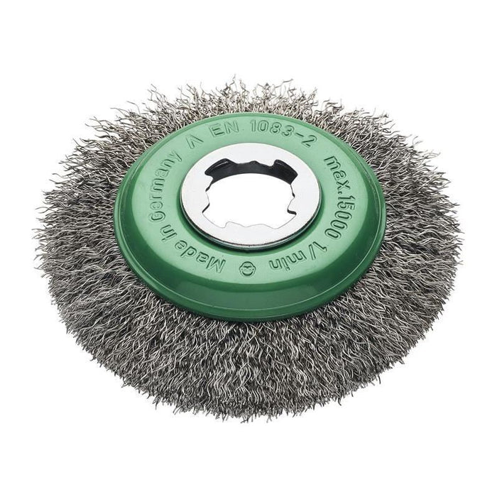 Lessmann X-Lock Crimp Stainless Steel Bevel Brush 115mm Non Spark Lessmann - Town Tools