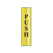 Scan Push Vertical - Polished Brass Effect 50 x 200mm Scan - Town Tools