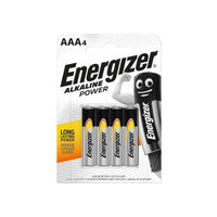 Energizer® AAA Cell Alkaline Power Batteries (Pack 4)