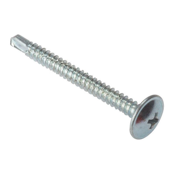 Forgefix Baypole Self-Drill Screw Phillips Wafer Head ZP 4.8 x 60mm Box 100 ForgeFix - Town Tools