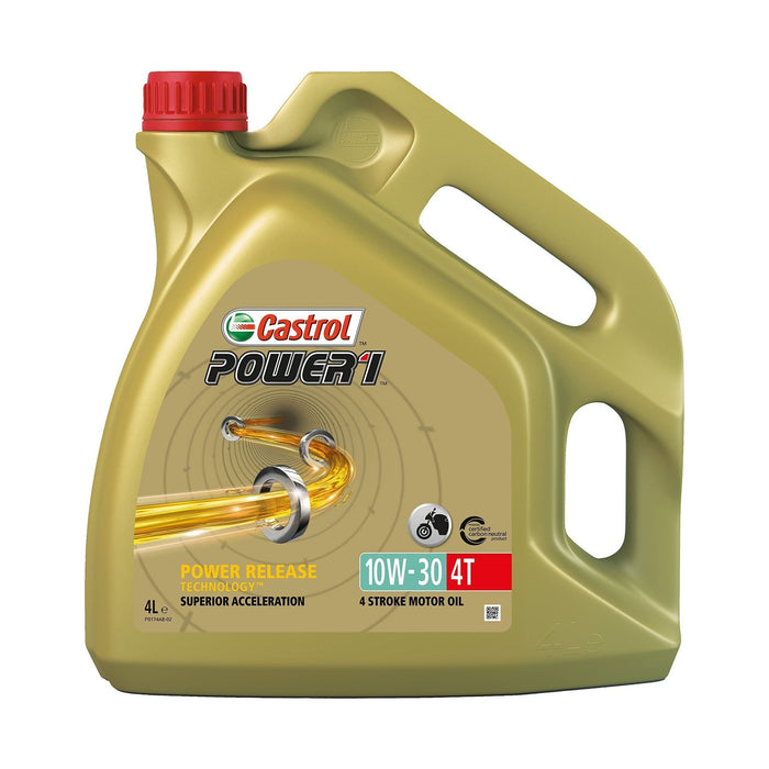 Castrol Power 1 4T - 4 Stroke - 10W-30 - Semi Synthetic - 4 Litre Castrol - Town Tools 