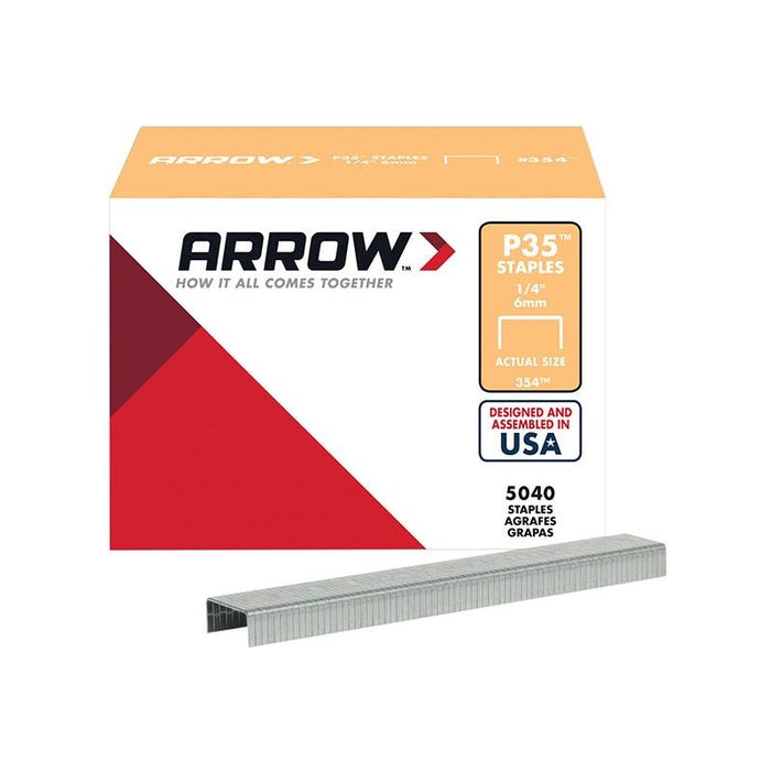 Arrow P35 Staples 6mm (1/4in) (Box 5040) Arrow - Town Tools