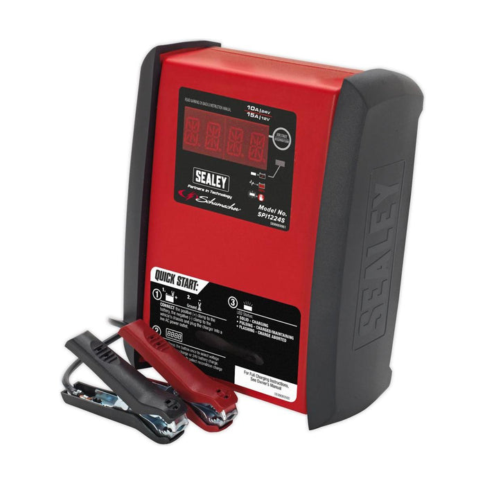 Sealey Schumacherï Intelligent Speed Charge Battery Charger/Maintainer 12V 15A/2 Sealey - Town Tools 