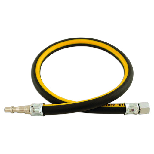 Connect 33042 3/8in. ID Air Line Whip Hose C/w Fittings 0.6m Connect - Town Tools 