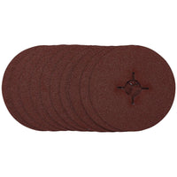 Draper Fibre Sanding Discs, 115mm, 60 Grit, (Pack of 10) 68493