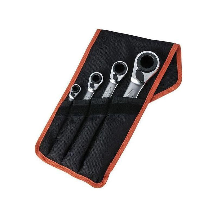Bahco S4RM Series Reversible Ratchet Spanner Set, 4 Piece Bahco - Town Tools