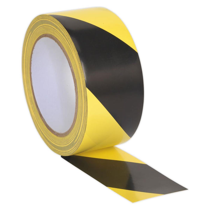 Sealey Hazard Warning Tape 50mm x 33m Black/Yellow HWTBY Sealey - Town Tools 