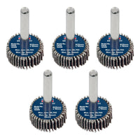 Sealey 25 x 10mm Abrasive Flap Wheel on 6mm Shaft 40Grit - Pack of 5 FW2510405