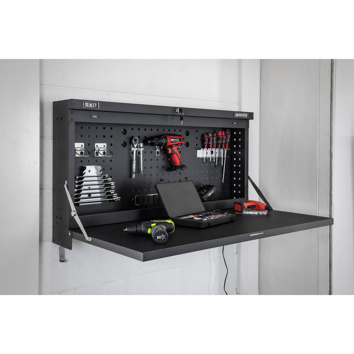 Superline Pro Superline PRO Wall Mounting Foldable Workbench 1100mm APWMW02 Superline Pro - Town Tools 