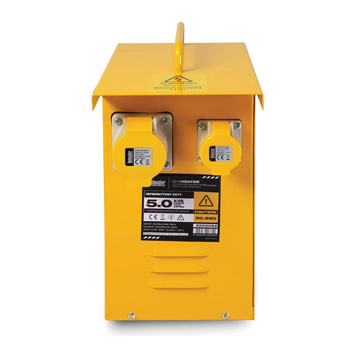 Defender 5kVA Metal Heater Transformer 16A / 32A 110V Defender - Town Tools 