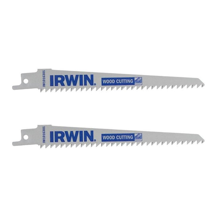 Irwin® Sabre Saw Blade Wood/PVC Cutting 152mm Pack of 2 IRWIN® - Town Tools