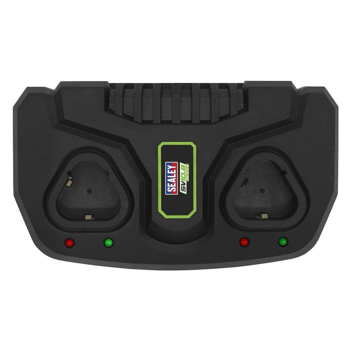 Sealey Fast Charge Dual Battery Charger for 10.8V SV10.8 Series CP108VMC2 Sealey - Town Tools 