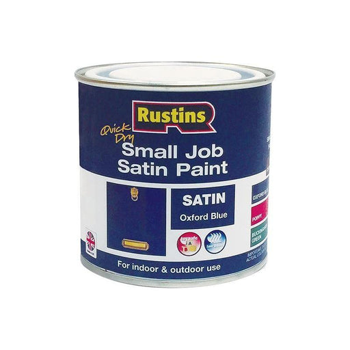 Rustins Quick Dry Small Job Gloss Paint Oxford Blue 250ml Rustins - Town Tools