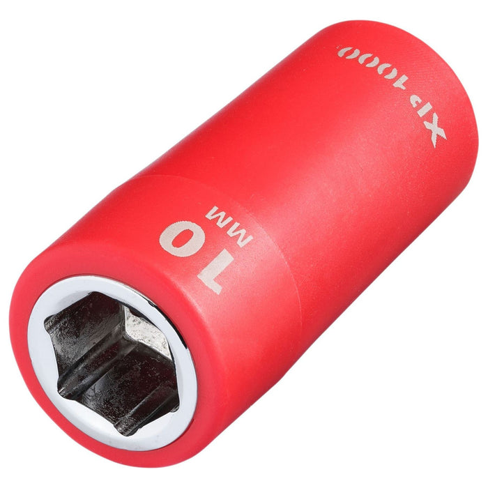 Draper XP1000 VDE Socket, 1/4" Sq. Dr., 10mm Draper - Town Tools