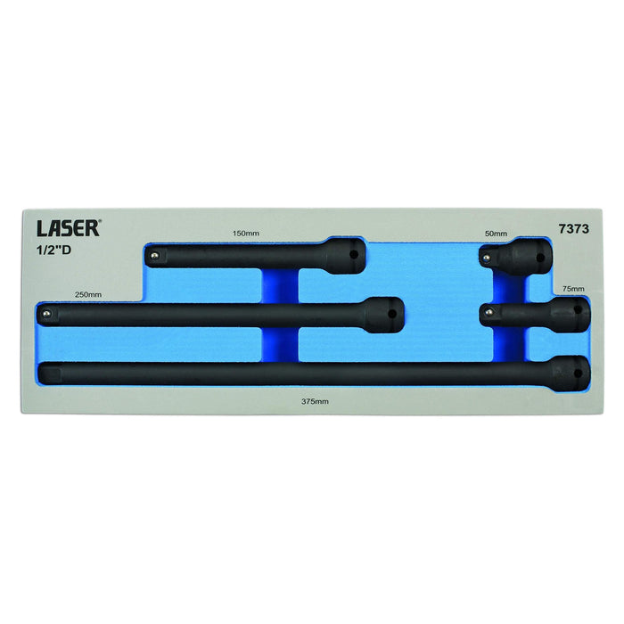 Laser Impact Extension Bar Set 1/2"D 5pc 7373