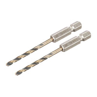 Dewalt Power Tools BLACK&GOLD Hex HSS-G Drill Bits (2) 3.0mm