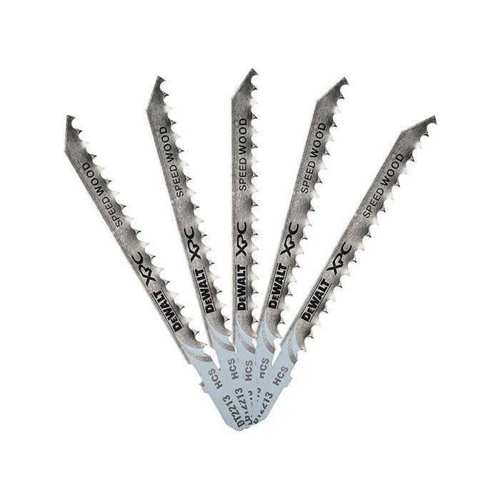 Dewalt Power Tools XPC HCS Wood Jigsaw Blades Pack of 5 T144D DeWALT Power Tools - Town Tools