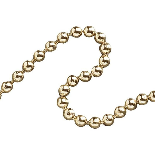 Faithfull Ball Chain Polished Brass 3.2mm x 10m Faithfull - Town Tools