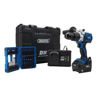 Draper D20 20V Brushless Combi Drill Kit & Draper Expert Impact Screwdriver  Bit