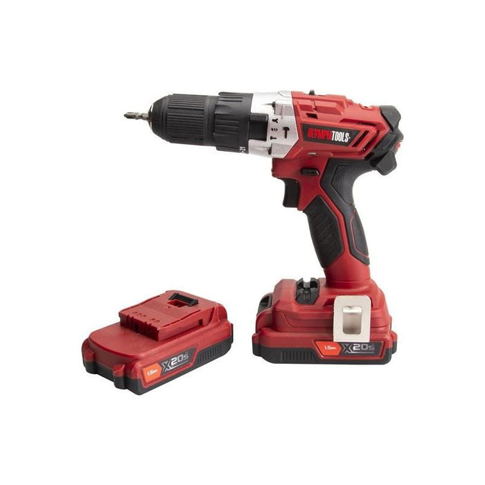 Olympia Power Tools X20S™ Combi Drill Driver 20V 2 x 1.5Ah Li-ion Olympia Power Tools - Town Tools