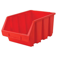 Faithfull Interlocking Storage Bin Size 3 Red 170 x 240 x 126mm