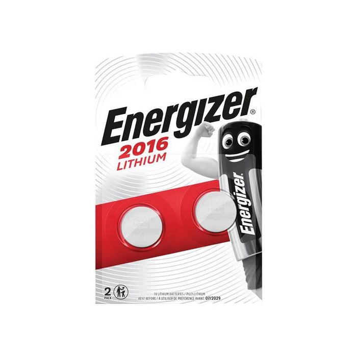 Energizer® CR2016 Coin Lithium Battery (Pack 2) Energizer® - Town Tools