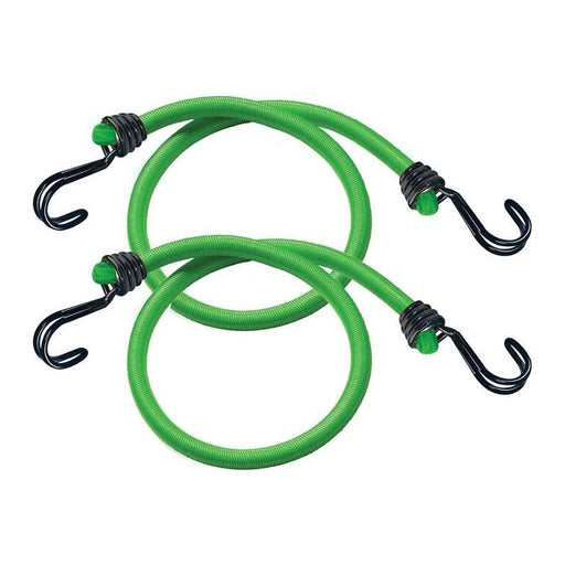 Master Lock Twin Wire Bungee Cord 80cm Green 2 Piece Master Lock - Town Tools