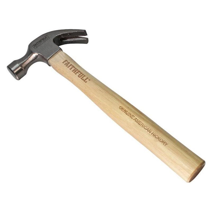 Faithfull Claw Hammer Hickory Shaft 567g (20oz) Faithfull - Town Tools