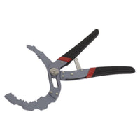 Sealey Oil Filter Pliers Self-Adjusting Angled AK6421