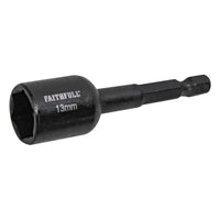 Faithfull Magnetic Impact Nut Driver 13mm x 1/4in Hex