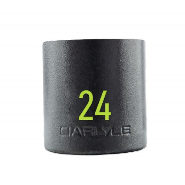 Carlyle Tools 1/2In Drive 24mm 6 Pt Stubby Impact Socket