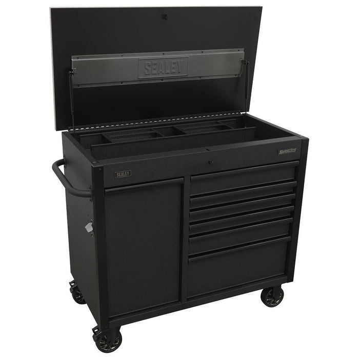 Sealey Mobile Tool Cabinet 1120mm with Power Tool Charging Drawer AP4206BE Sealey - Town Tools 