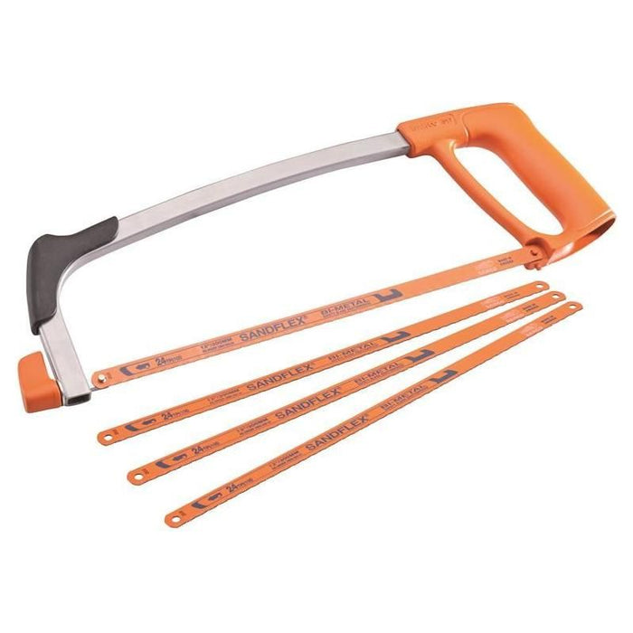 Bahco 317 Hacksaw 300mm (12in) with 3 Extra Blades Free Bahco - Town Tools