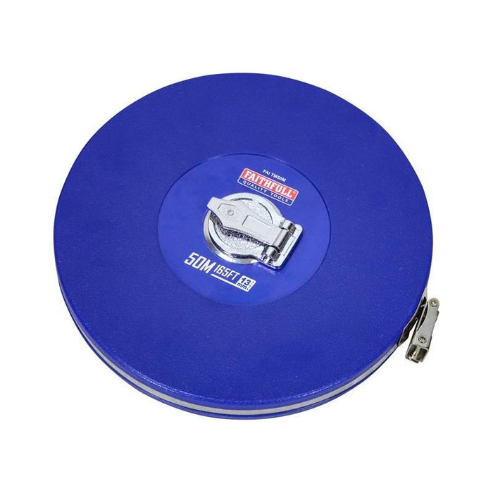 Faithfull Rounded Long Tape 50m/165ft (Width 13mm) Faithfull - Town Tools