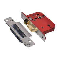 Union StrongBOLT 2203S 3 Lever Mortice Sashlock Stainless Steel 81mm 3in Visi
