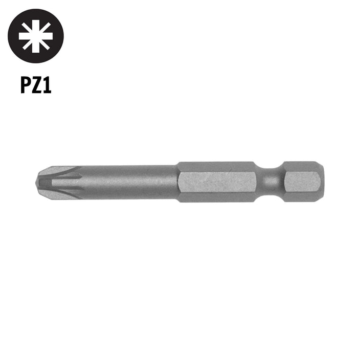 Teng Tools 1/4" PZ Bits 25mm PZ1 10 pcs Teng Tools - Town Tools 