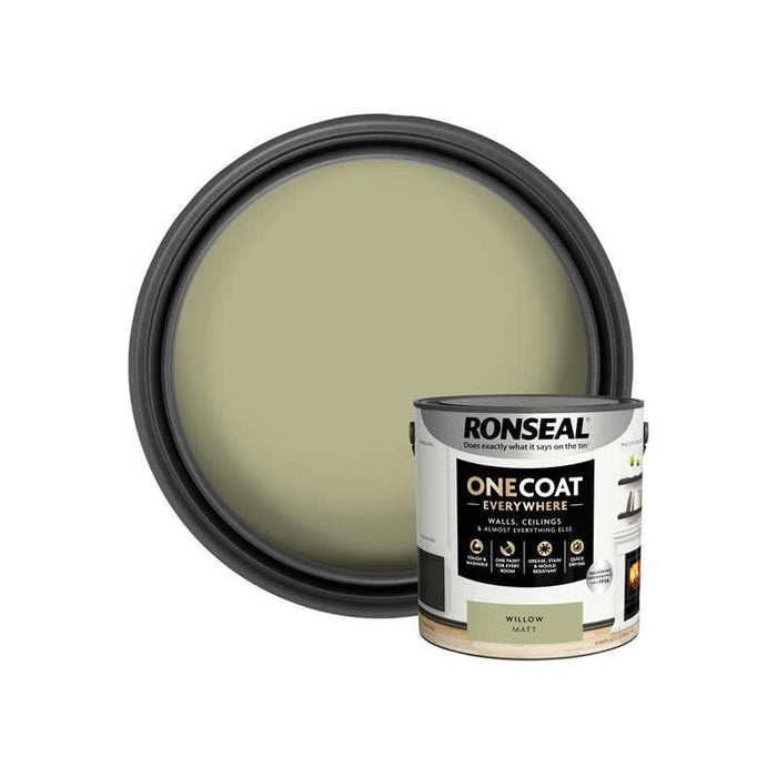 Ronseal One Coat Everywhere Interior Willow Matt 2.5 litre Ronseal - Town Tools