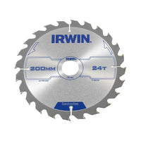 Irwin® Construction Circular Saw Blade 200 x 30mm x 24T ATB