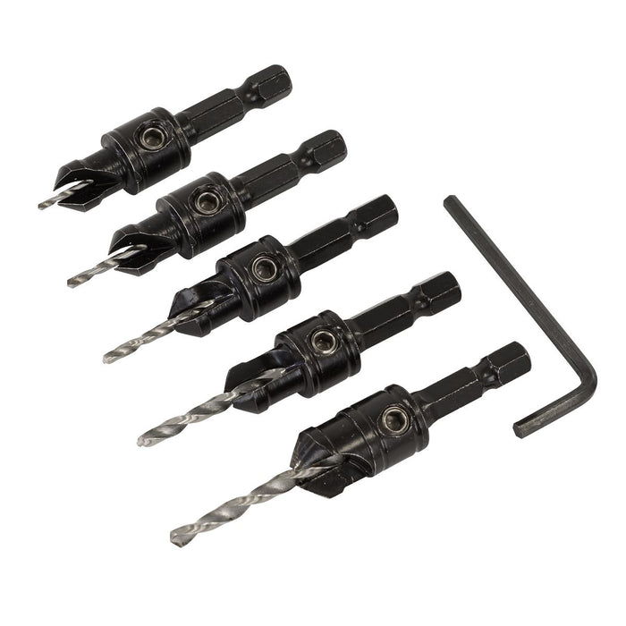 Sealey Countersink Drill Bit Set 5pc CSSET5 Sealey - Town Tools 